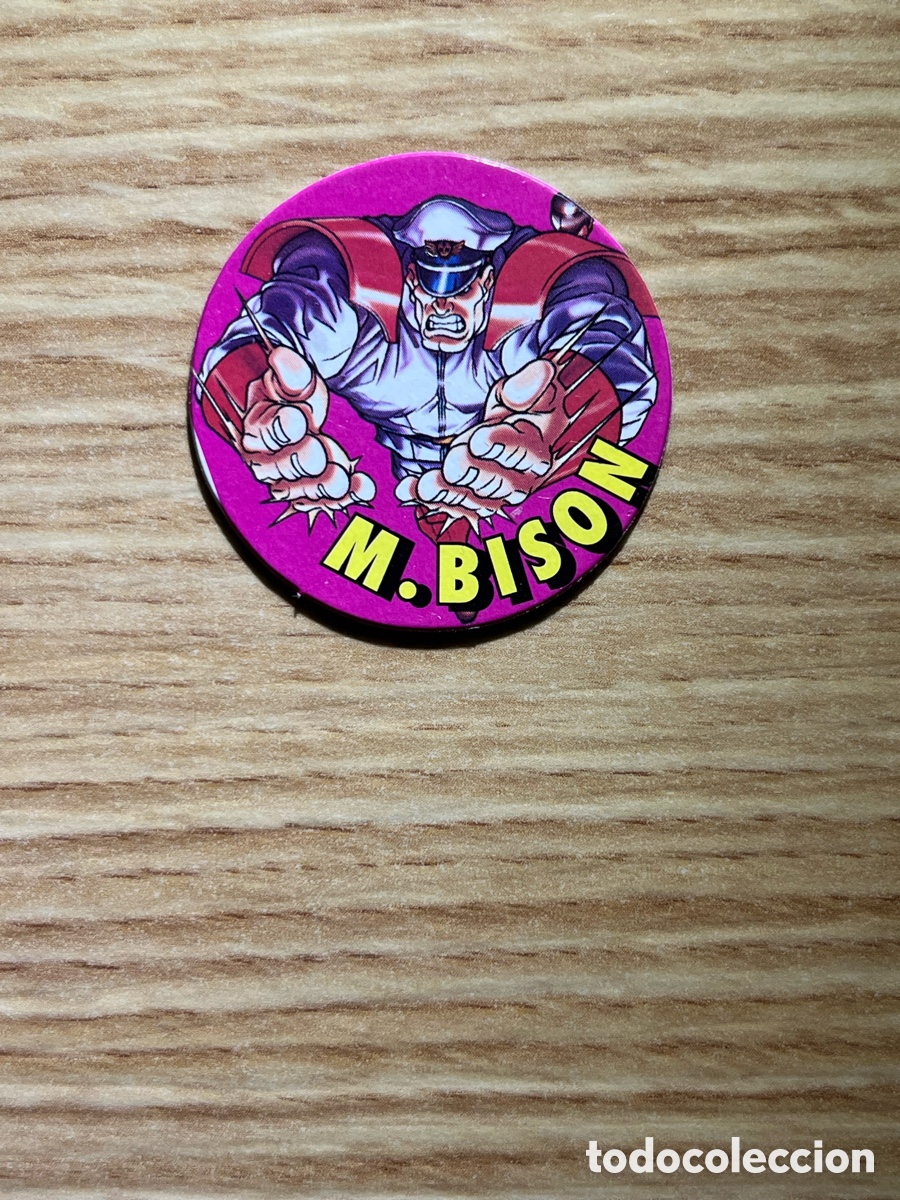 Juguetes antiguos y Juegos de colecci&oacute;n: TAZO STREET FIGHTER II 2 N&ordm; 24. M. Bison. Chicle golosinas Vidal. Capcom. Cart&oacute;n