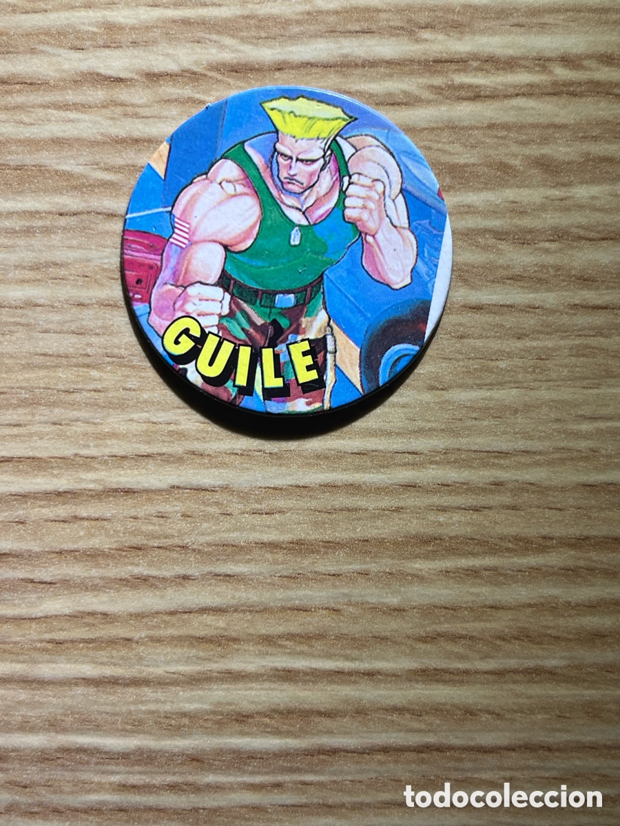 Juguetes antiguos y Juegos de colecci&oacute;n: TAZO STREET FIGHTER II 2 N&ordm; 26. Guile. Chicle golosinas Vidal. Capcom. Cart&oacute;n