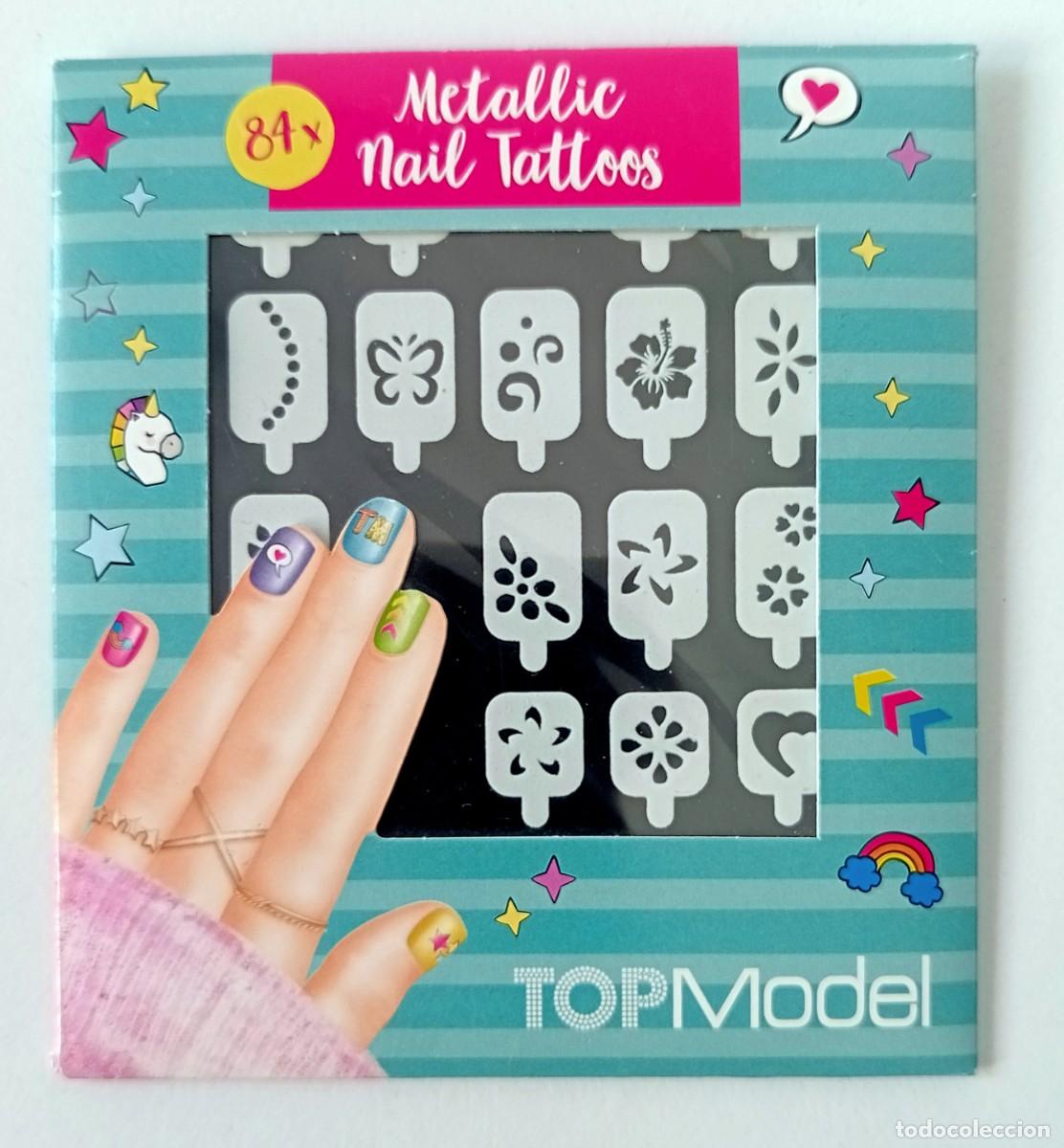 Antique Toys and Collectible Games: U&Ntilde;AS TOP MODEL METALLICA NAILS TATTOOS