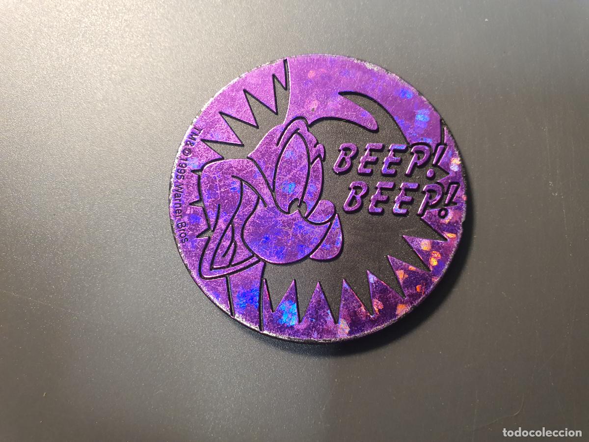 Juguetes antiguos y Juegos de colecci&oacute;n: TAZO THE WORLD POG FEDERATION LOONE TUNES CORRECAMINOS PLASTICO DURO
