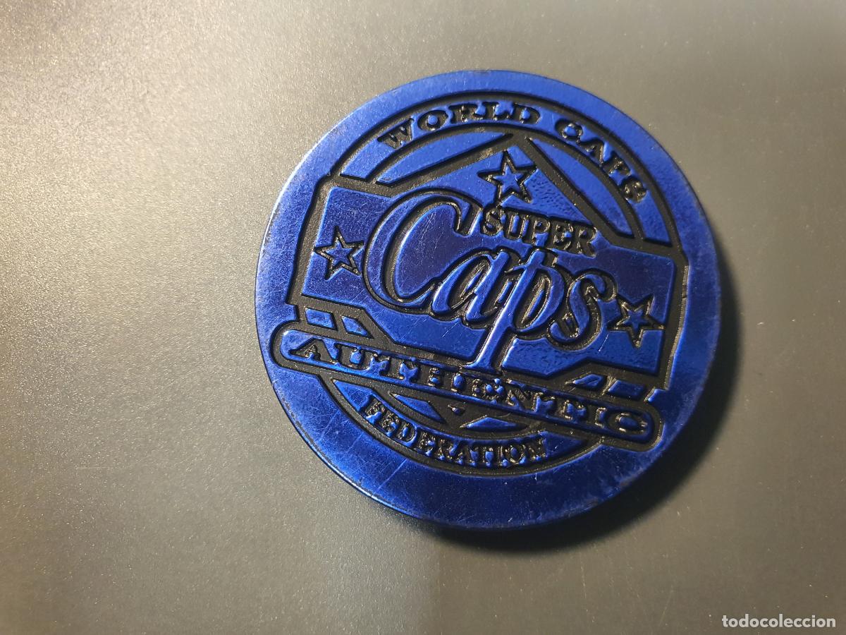 Brinquedos antigos e Jogos de cole&ccedil;&atilde;o: TAZO MASTER W.C.F WORLD CAPS FEDERATION -- SUPER CAPS