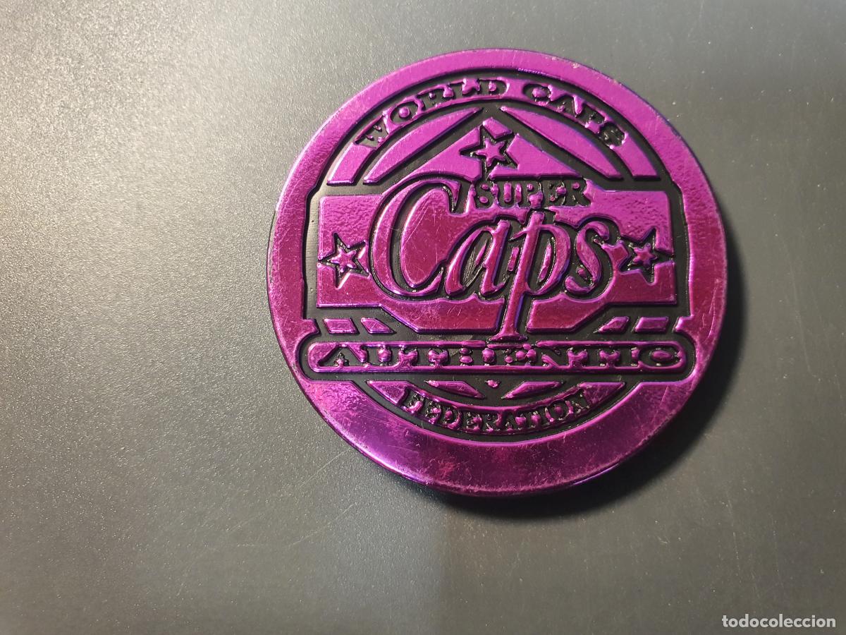 Juguetes antiguos y Juegos de colecci&oacute;n: TAZO MASTER W.C.F WORLD CAPS FEDERATION -- SUPER CAPS