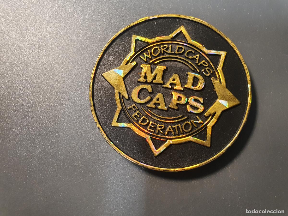 Juguetes antiguos y Juegos de colecci&oacute;n: TAZO MASTER W.C.F WORLD CAPS FEDERATION -- MAD CAPS
