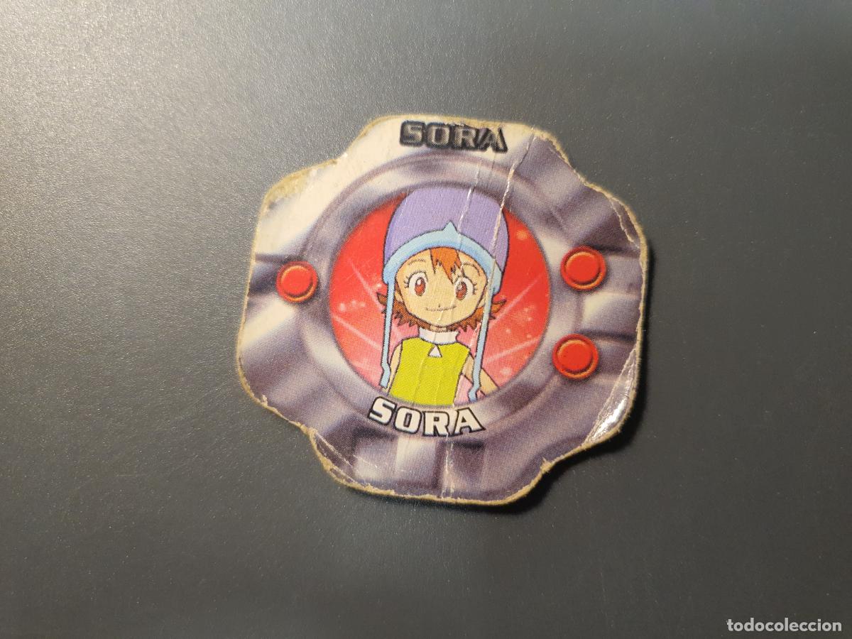 Juguetes antiguos y Juegos de colecci&oacute;n: TAZO DIGIMON 2000 - RELOJ CHICLE VIDAL - N&ordm; SORA