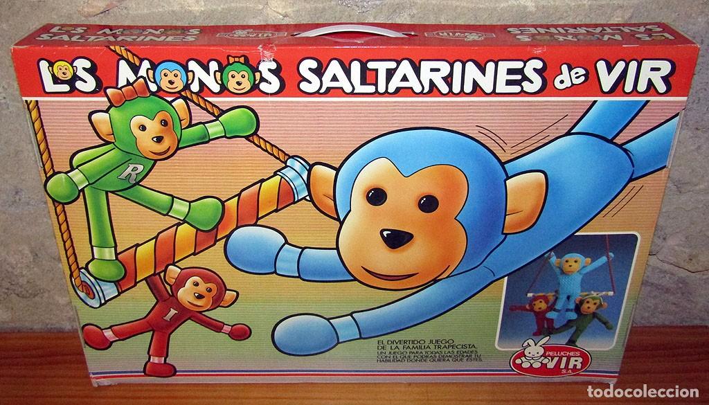 Juguetes antiguos y Juegos de colecci&oacute;n: LOS MONOS SALTARINES DE VIR - NUEVOS Y EN SU CAJA - A&Ntilde;OS 70