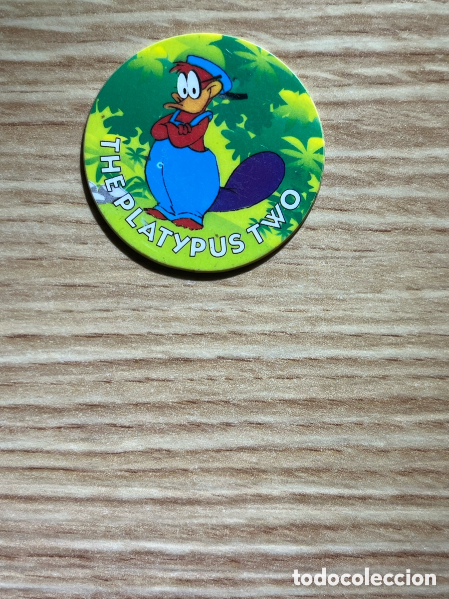 Brinquedos antigos e Jogos de cole&ccedil;&atilde;o: SUPER TAZO N&ordm; 88. Taz Man&iacute;a. The Platypus Two. 2 puntos. Matutano. Serie verde