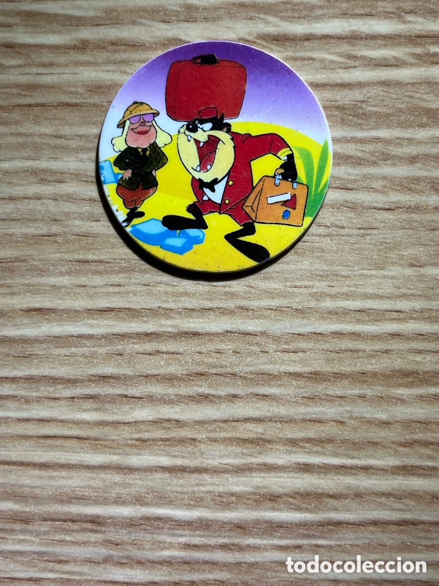 Juguetes antiguos y Juegos de colecci&oacute;n: SUPER TAZO N&ordm; 99. Taz Man&iacute;a. 2 puntos. Matutano. Serie verde