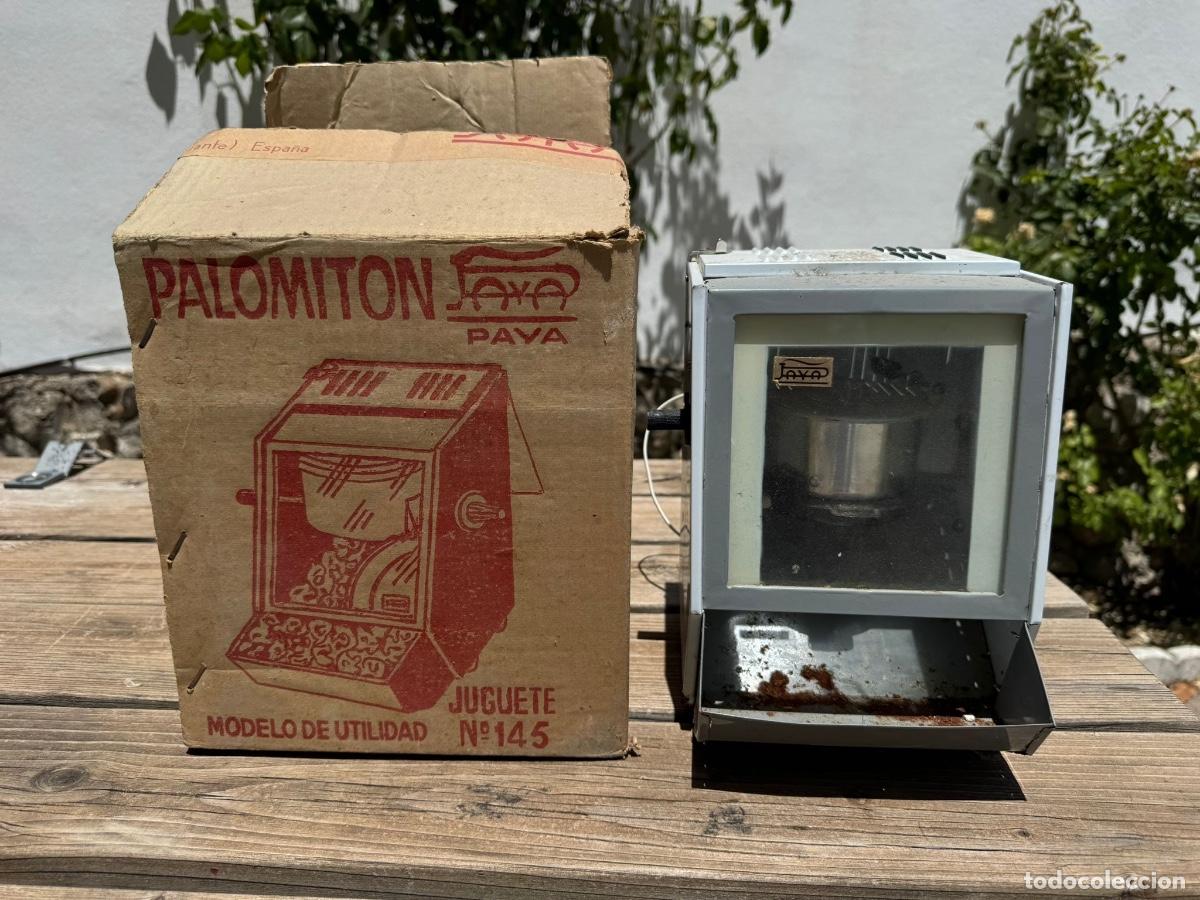 Juguetes antiguos y juegos de colecci&oacute;n: M&aacute;quina palomitas palomiton de paya n 145 a&ntilde;os 60 con caja