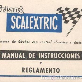 Juguetes antiguos y Juegos de colecci&oacute;n: MANUAL INSTRUCCIONES Scalextric TRI-ANG REGLAMENTO Exin Lines Bros A&ntilde;OS 60 Original PEIFER