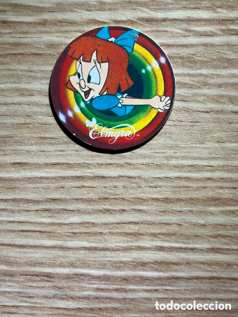 Altes Spielzeug und Spiele: MEGA TAZO N&ordm; 61. Tiny Toon. Elmyra. 3 puntos. Matutano. Serie amarilla
