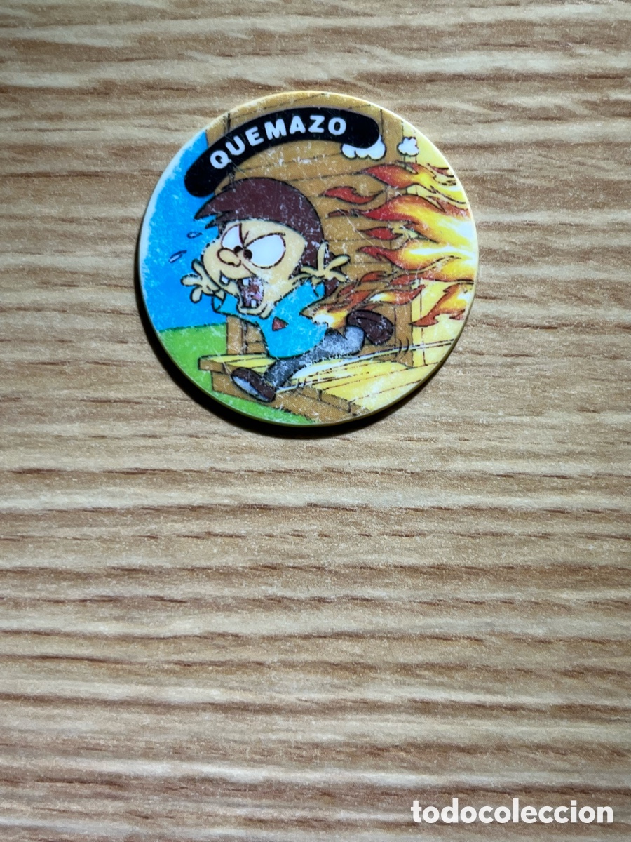 Antique Toys and Collectible Games: TAZO N&ordm; 34. Montana Max. Quemazo. 1 punto. Matutano. Serie azul