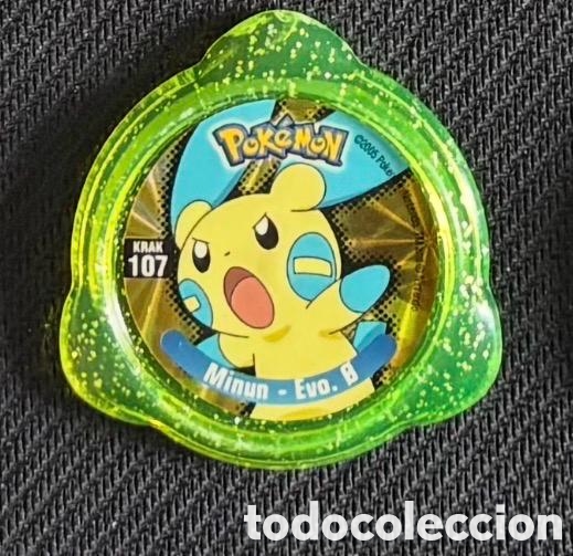 Juguetes antiguos y Juegos de colecci&oacute;n: Tazo Pokemon KRAK 2005 MINUN 107