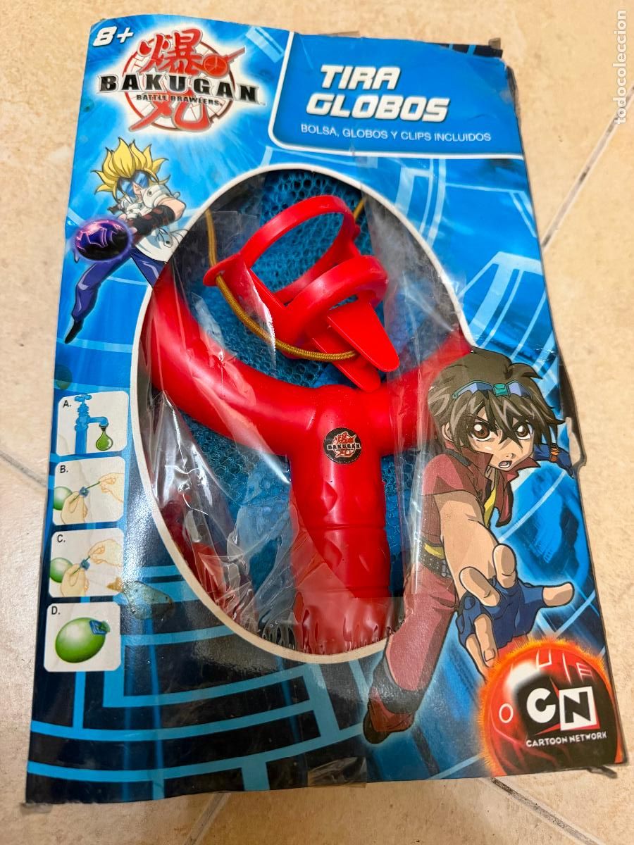 Juguetes antiguos y Juegos de colecci&oacute;n: Tira globos bakugan cartoon