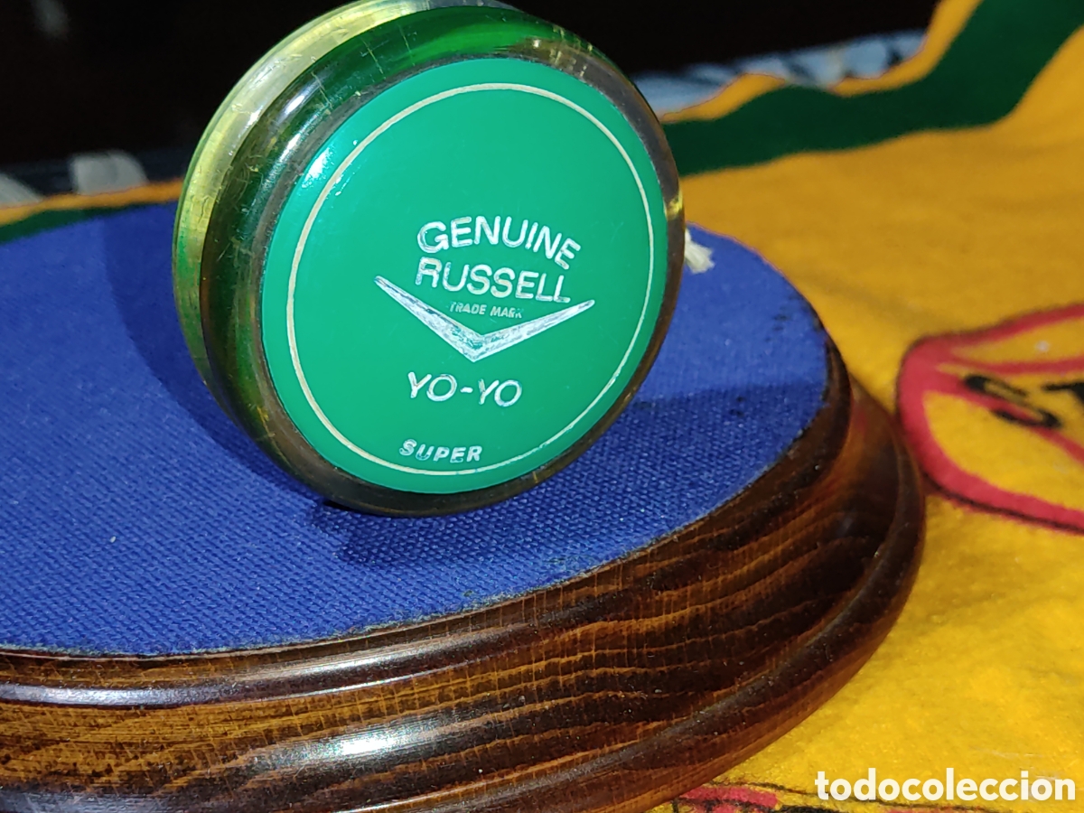 Juguetes antiguos y juegos de colecci&oacute;n: Yo yo & Yoyo Russell Genuino Super,color verde.Vintage.
