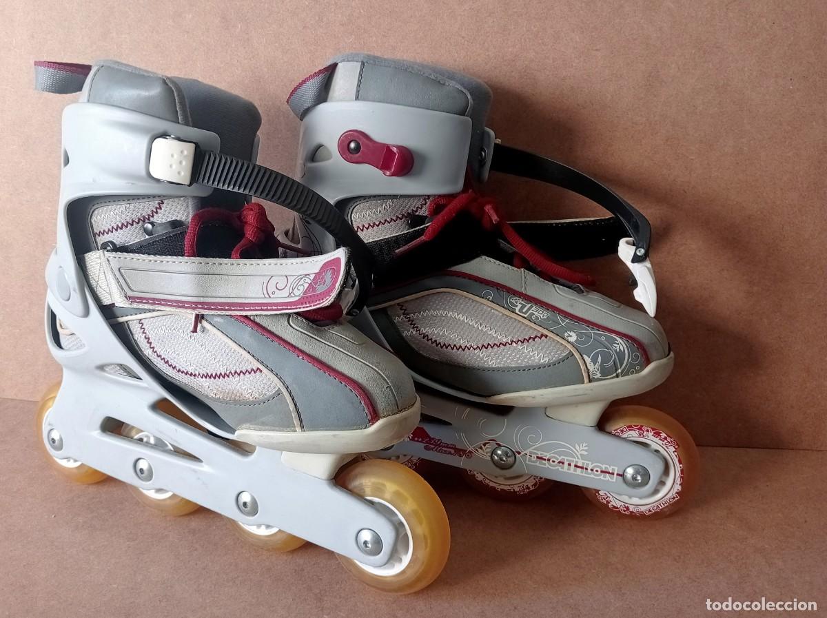Juguetes antiguos y juegos de colecci&oacute;n: PATINES EN L&Iacute;NEA AJUSTABLES PARA NI&Ntilde;A/MUJER TALLA 36,5