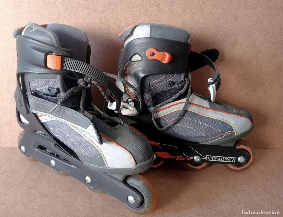 Juguetes antiguos y juegos de colecci&oacute;n: PATINES EN L&Iacute;NEA AJUSTABLES PARA ADULTO TALLA 44