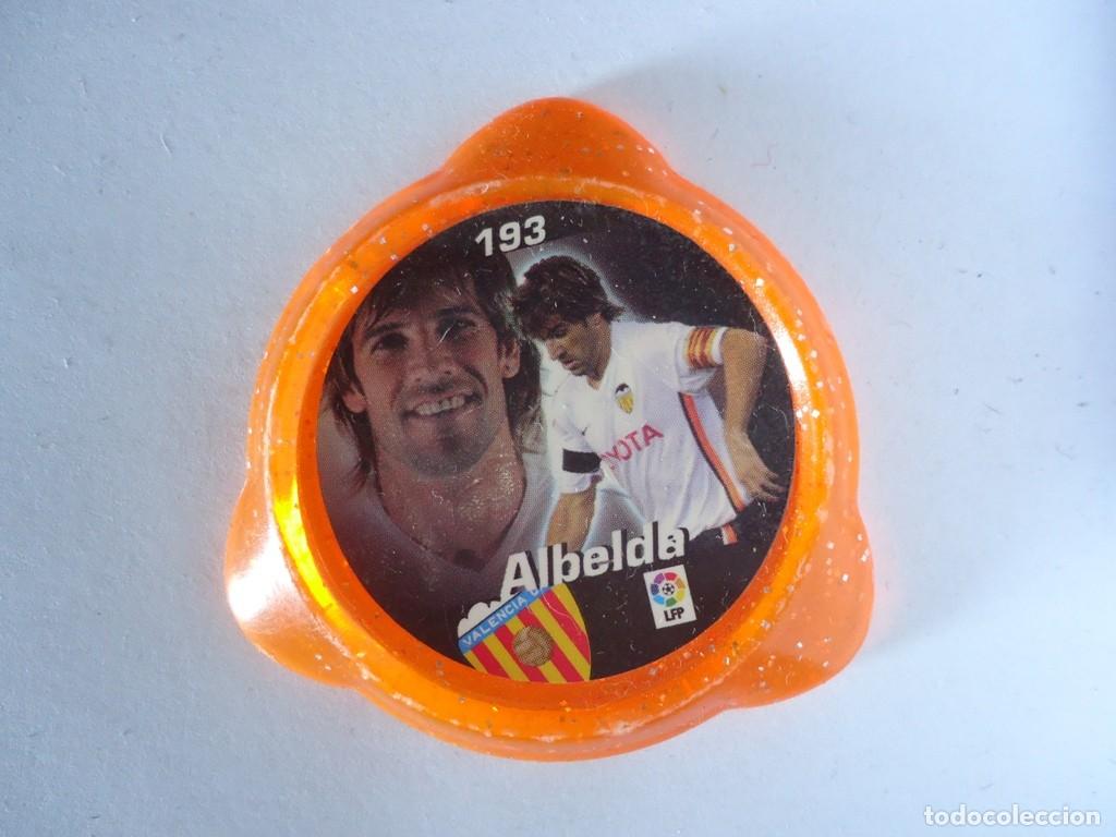 Juguetes antiguos y juegos de colecci&oacute;n: COLECCI&Oacute;N TAZOS PANINI LIGA 06/07 2006 2007 KRAKS TAZO CAPS POGS VALENCIA C.F. 193 ALBELDA