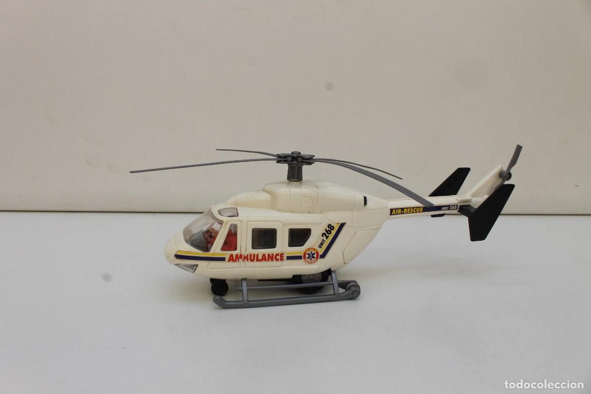 Juguetes antiguos y juegos de colecci&oacute;n: HELICOPTERO RESCATE AMBULANCIA. FRICCION