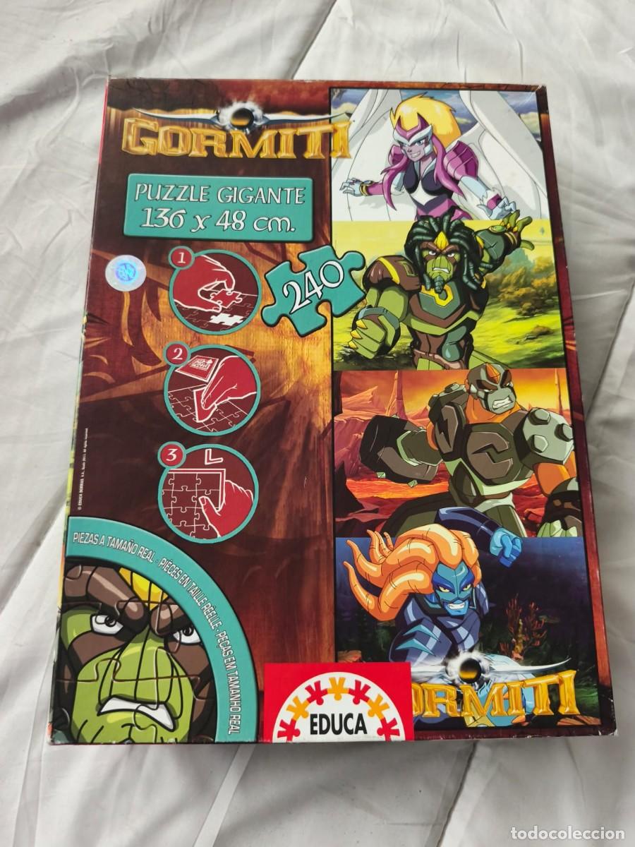 Juguetes antiguos y juegos de colecci&oacute;n: Puzzle Gigante Gormiti II fabricado por la marca espa&ntilde;ola Educa Borr&aacute;s.