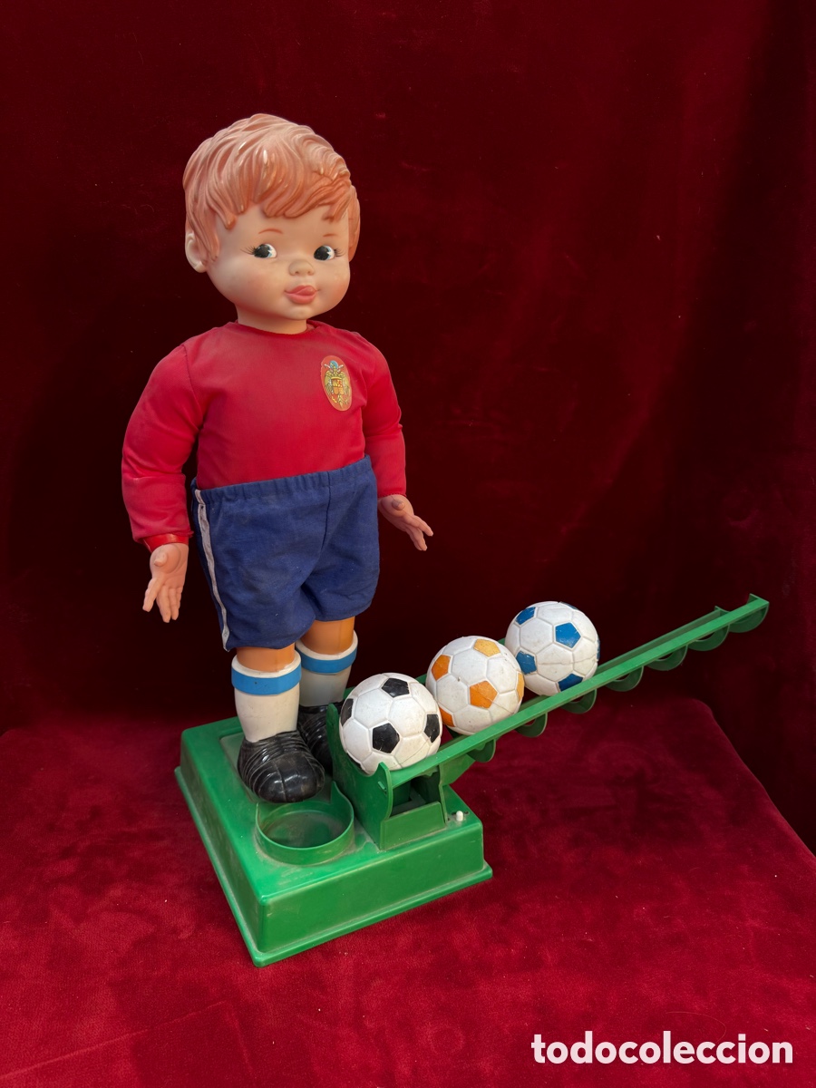 Juguetes antiguos y juegos de colecci&oacute;n: Antiguo juguete futbolista de Geyper!