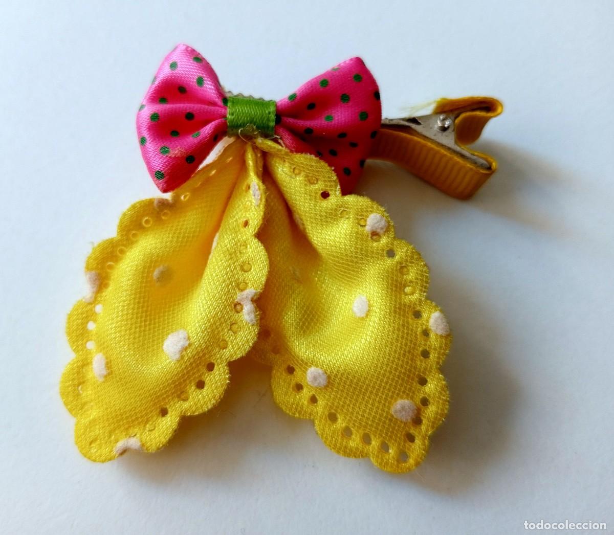 Juguetes antiguos y juegos de colecci&oacute;n: ORQUILLA CON PAJARITA DECORACION PELO MU&Ntilde;ECAS