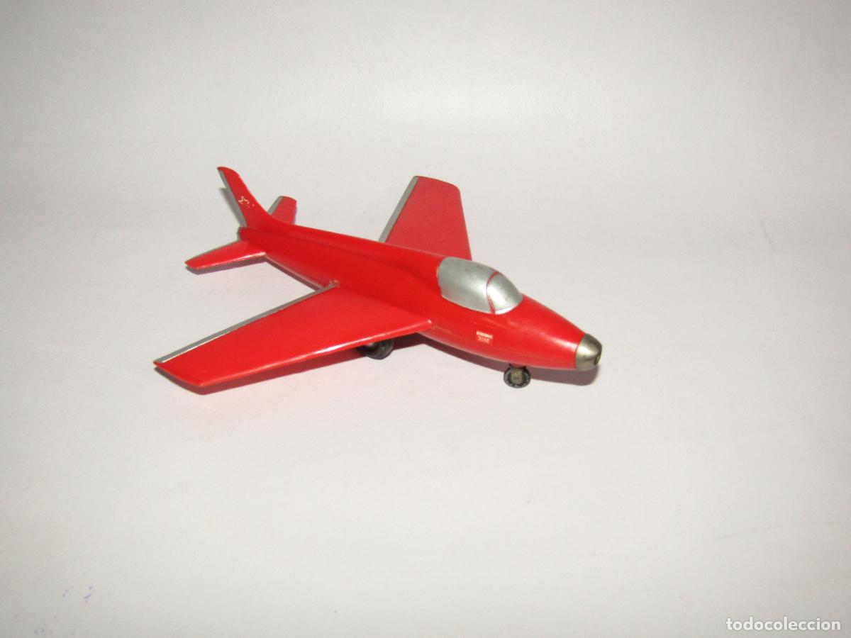Juguetes antiguos y juegos de colecci&oacute;n: Antiguo Avi&oacute;n en Pl&aacute;stico R&iacute;gido y Metales Varios a Fricci&oacute;n - A&ntilde;o 1970s.