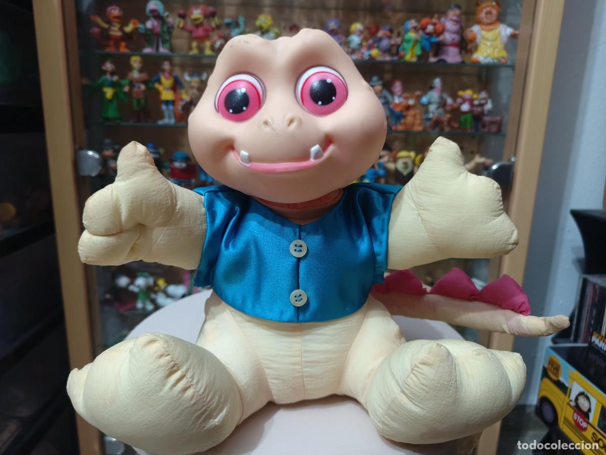 Juguetes antiguos y juegos de colecci&oacute;n: Rareza unica ! mu&ntilde;eco peluche vintage a&ntilde;os 80 90 Pequesaurio bebe Sinclair Dinosaurs