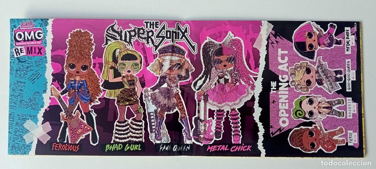 Juguetes antiguos y juegos de colecci&oacute;n: FOLLETO DESPLEGABLE MU&Ntilde;ECAS LOL SURPRISE OMG REMIX ROCKERA