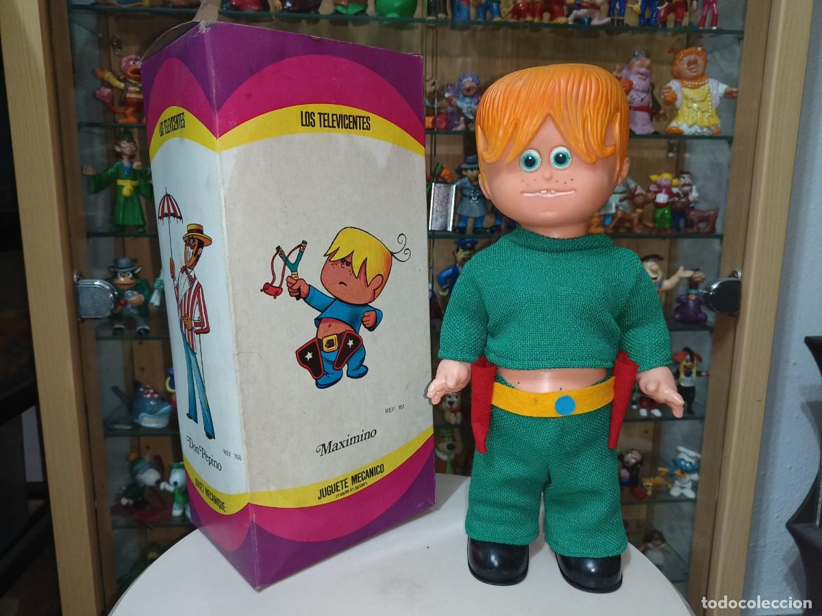 Juguetes antiguos y juegos de colecci&oacute;n: Ocasion Antiguo mu&ntilde;eco figura original vintage a&ntilde;os 70 80 Maximino Televicentes nuevo en caja Feber