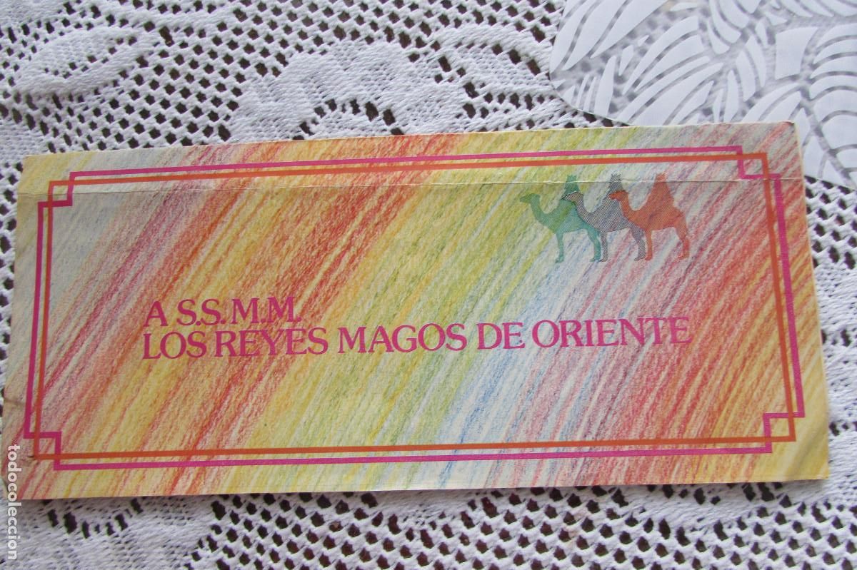 Juguetes antiguos y juegos de colecci&oacute;n: CARTA REYES MAGOS. FAMOSA. FAMOBIL, NANCY , BARRIGUITAS.. A&Ntilde;OS 80 ESCRITA
