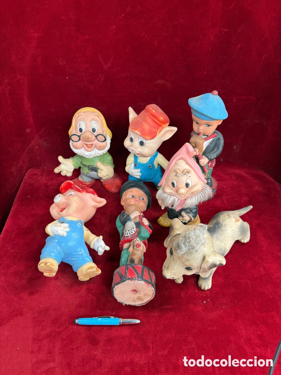 Antique Toys and Collectible Games: Gran lote de juguetes antiguos de goma,2 Famosa!