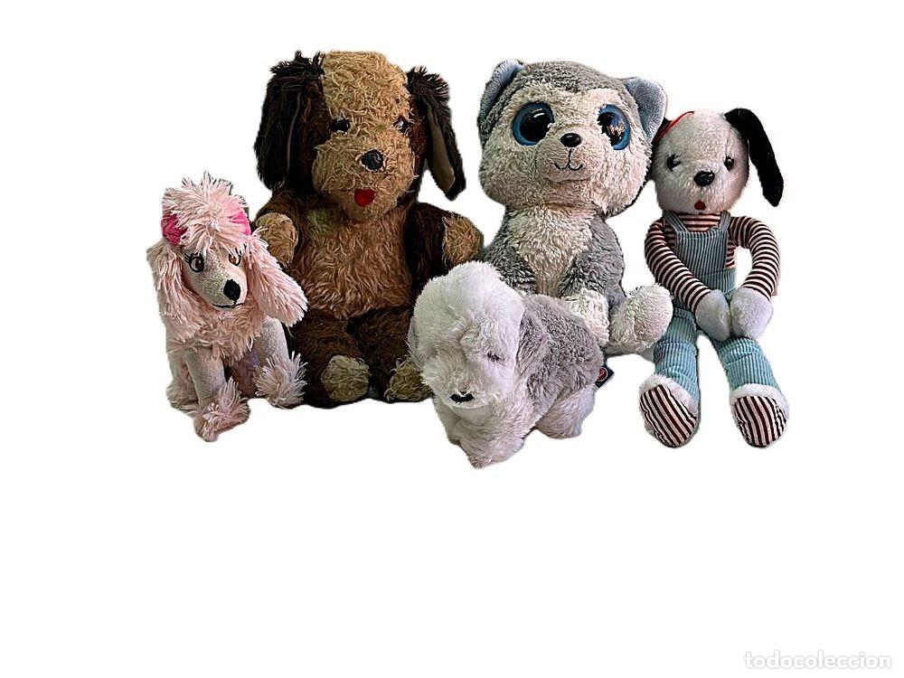 Juguetes antiguos y juegos de colecci&oacute;n: LOTE DE JUGUETES PELUCHES PARA PERROS ALTURA 32-15 CM