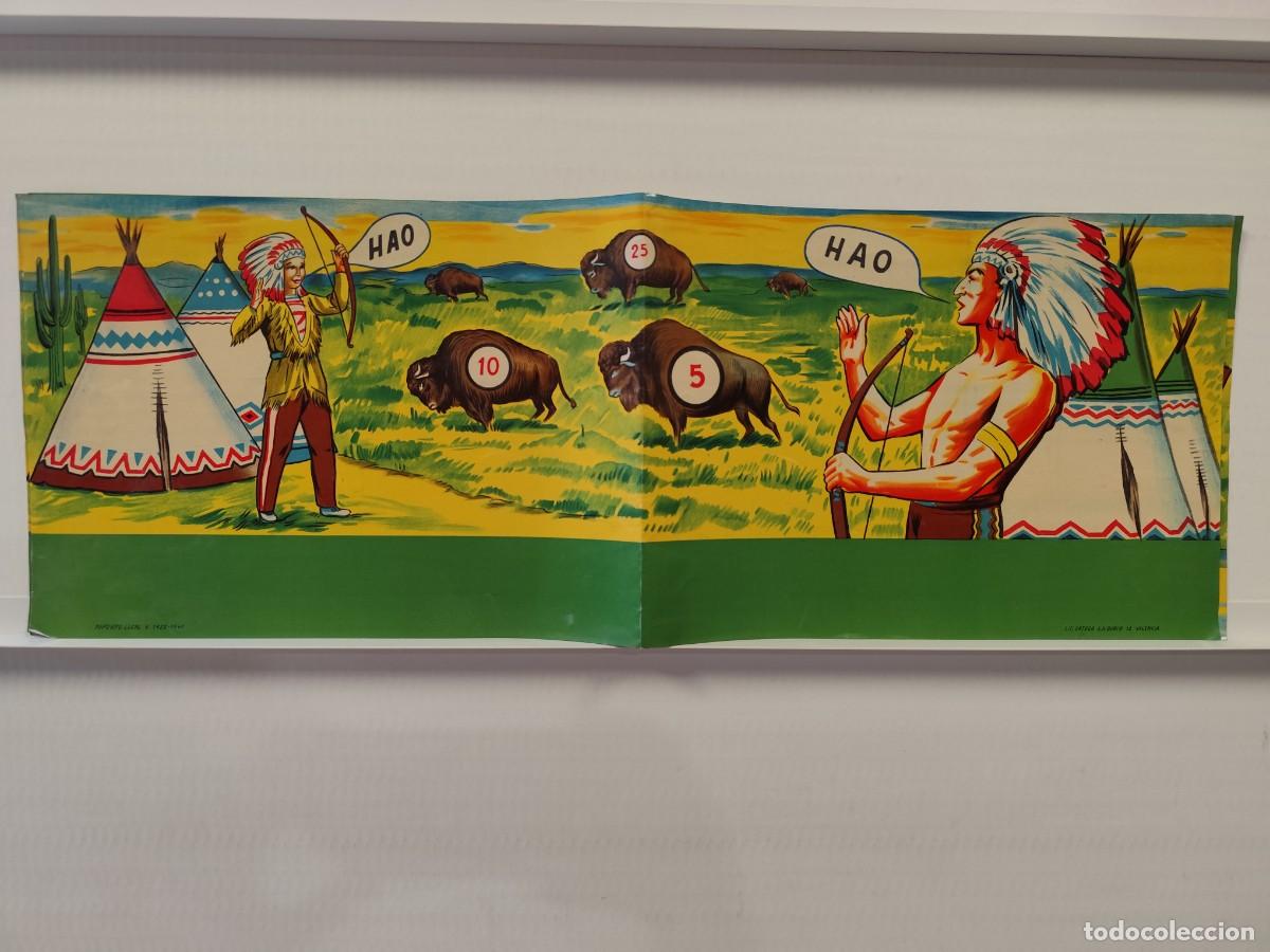 Brinquedos antigos e Jogos de cole&ccedil;&atilde;o: INDIOS BUFALOS HAO. POSIBLEMENTE EL POSTER QUE IBA DENTRO DE CAJA JUEGO? 1961