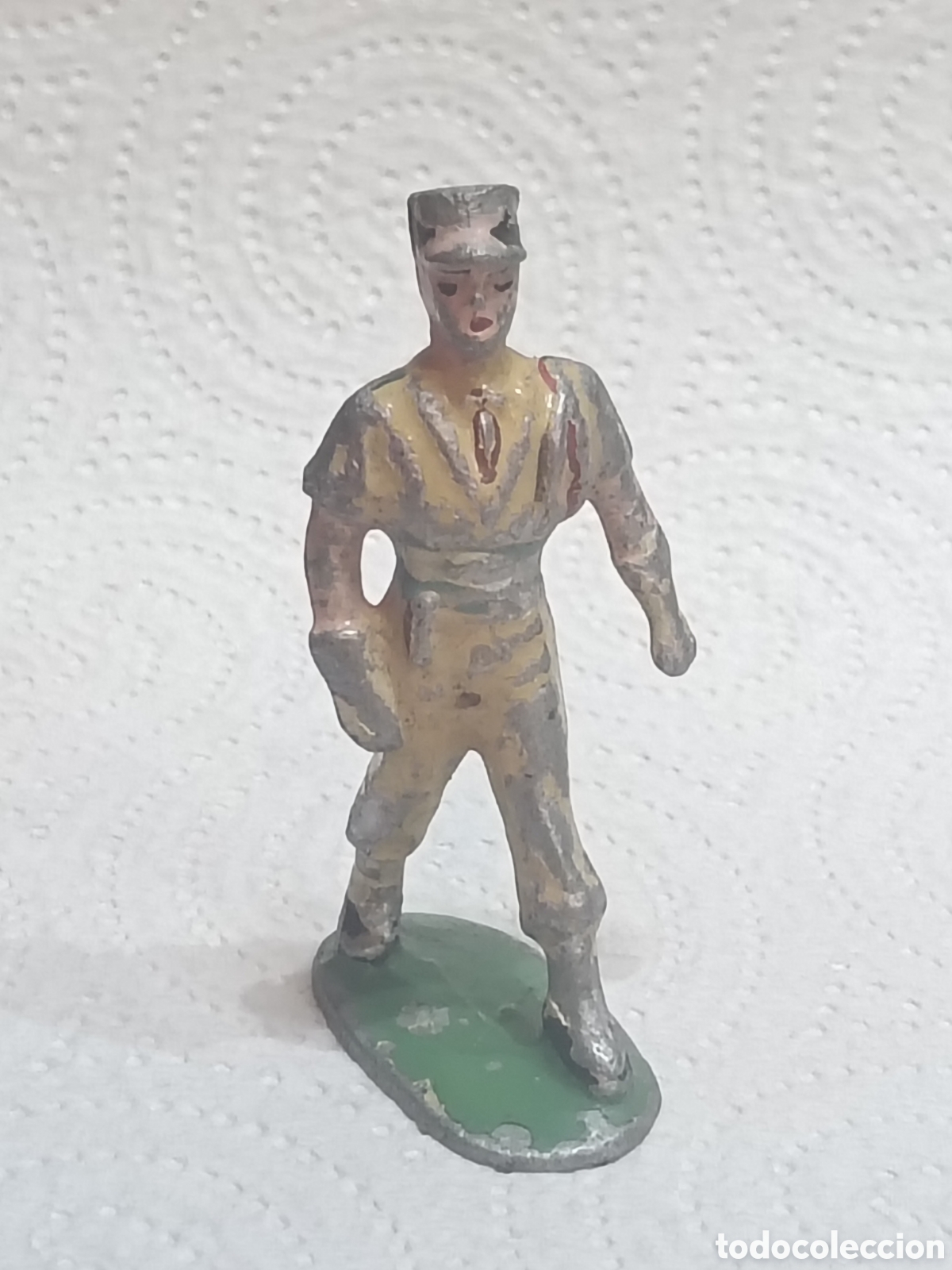 Juguetes antiguos y juegos de colecci&oacute;n: Figura de aluminio de 65 mm