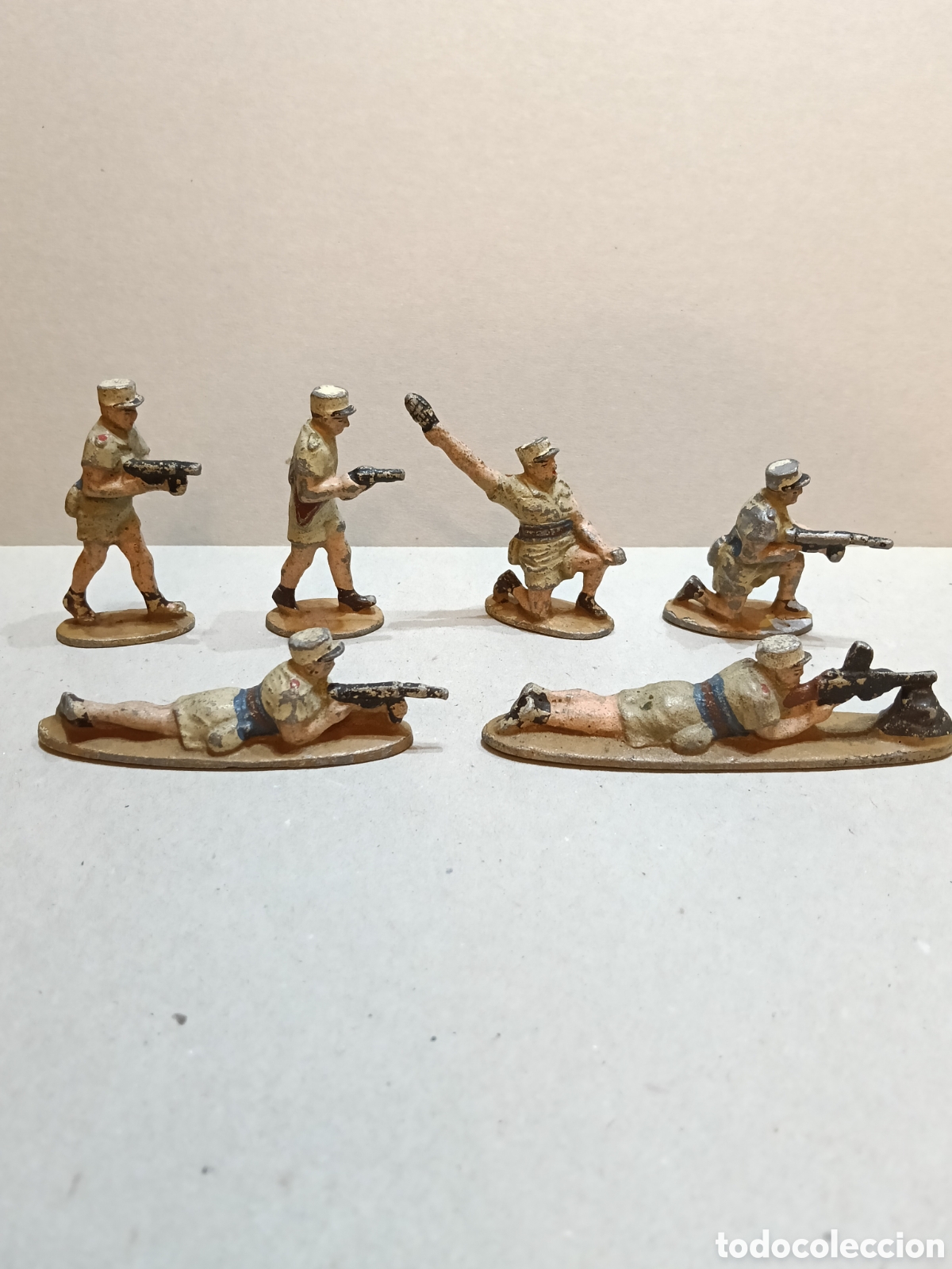 Juguetes antiguos y juegos de colecci&oacute;n: Figuras de aluminio de 65 mm