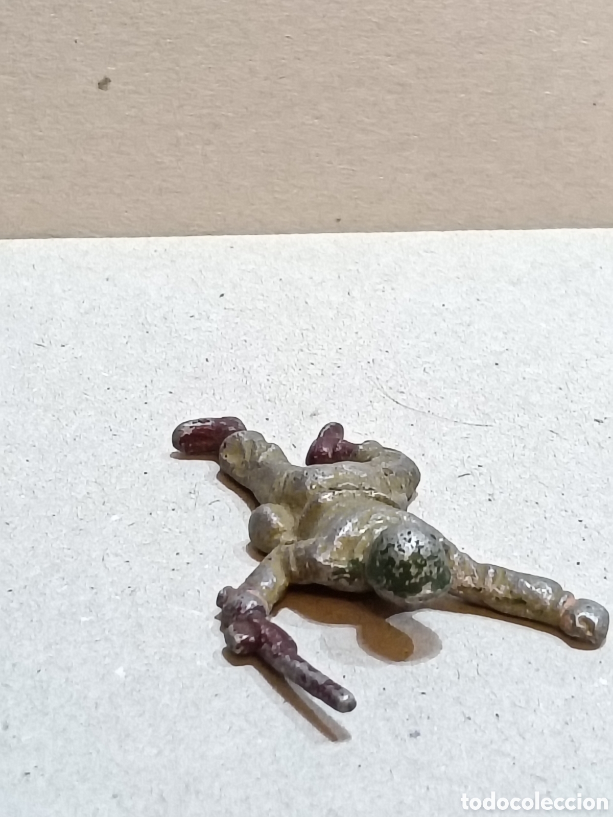 Juguetes antiguos y juegos de colecci&oacute;n: Figura en aluminio de 50 mm