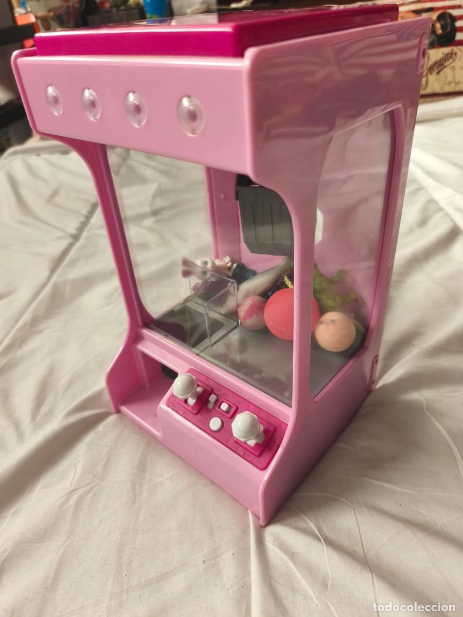 Altes Spielzeug und Spiele: m&aacute;quina recreativa de gancho de juguete para ni&ntilde;os . Rosa chicle . Funcionando perfecto