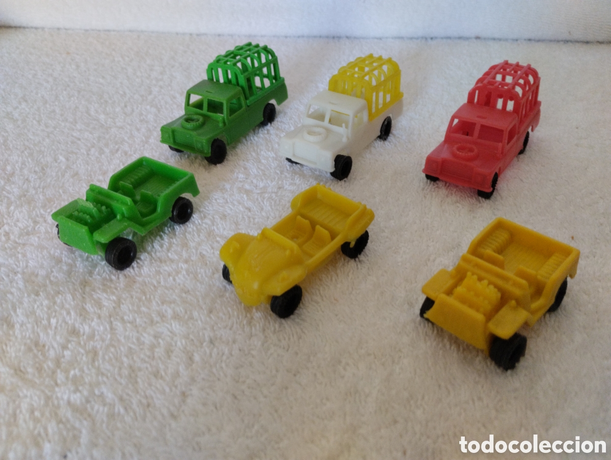 Brinquedos antigos e Jogos de cole&ccedil;&atilde;o: Lote de Land Rover y Jeep pl&aacute;stico antiguos