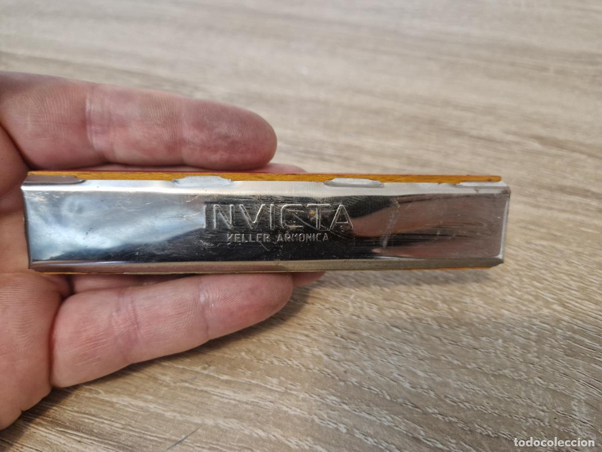 Juguetes antiguos y juegos de colecci&oacute;n: lote antiguo juguete musical armonica Keller - Invicta metal kiosko a&ntilde;os 70