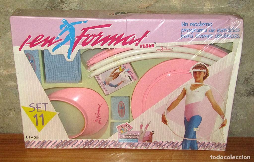 Juguetes antiguos y juegos de colecci&oacute;n: EN FORMA!, DE FEBER - SET N&ordm;11 - NUEVO Y PRECINTADO - JUEGO DE GIMNASIA Y AEROBIC - A&Ntilde;OS 80