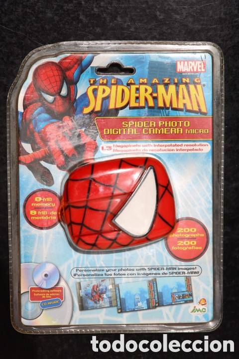 Juguetes antiguos y juegos de colecci&oacute;n: AMAZING SPIDERMAN. C&Aacute;MARA FOTOGR&Aacute;FICA DIGITAL. IMC Toys. Blister precintado. Nuevo.