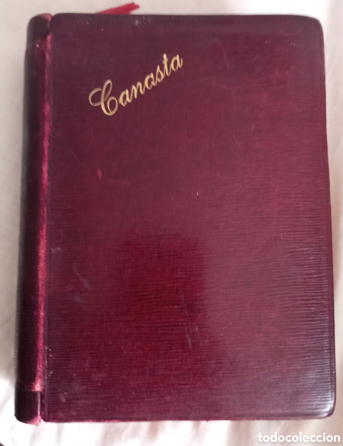 Juguetes antiguos y juegos de colecci&oacute;n: Antiguo estuche juego de la Canasta.manufacturas cima Ubrique