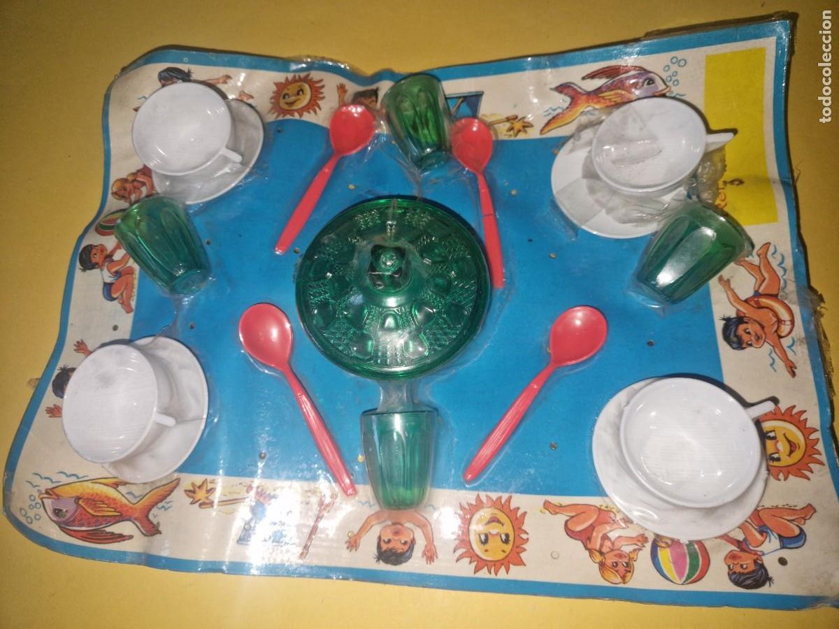 Juguetes antiguos y juegos de colecci&oacute;n: CACHARRITOS de COCINA, VAJILLA TIPO DURALEX