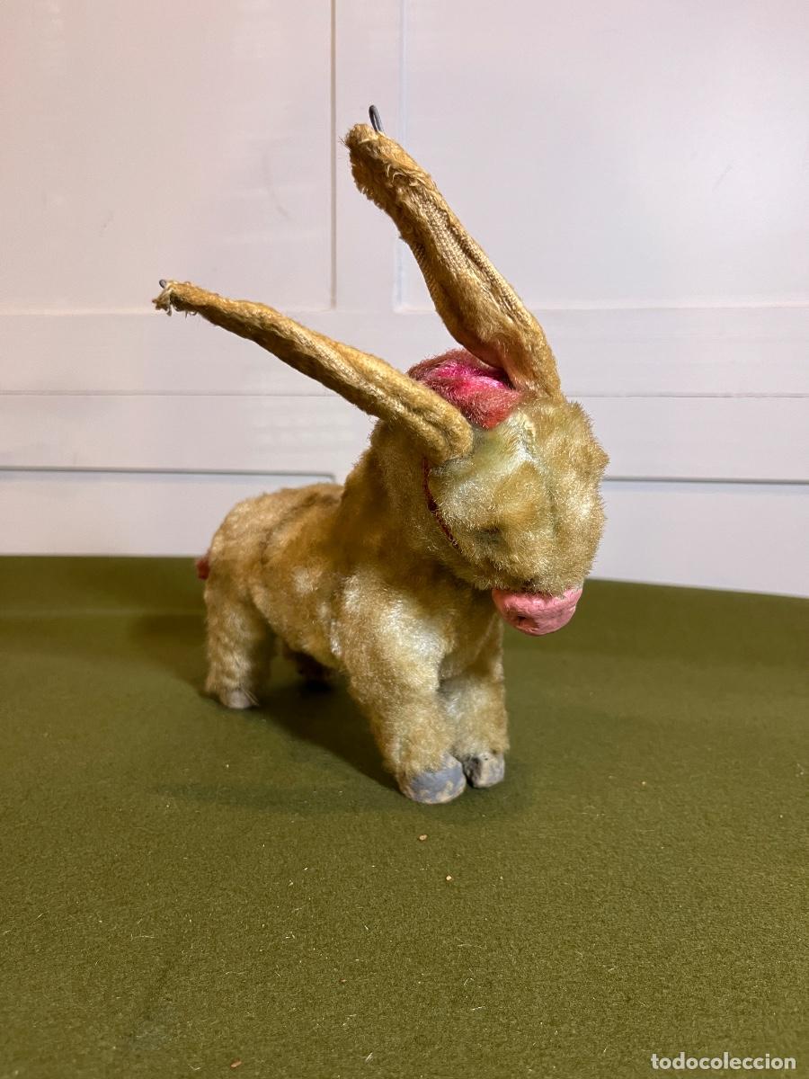 Jouets Anciens et Jeux de collection: Antiguo burrito de peluche a&ntilde;os 50 60 patas r&iacute;gidas pezu&ntilde;as cart&oacute;n o madera juguete vintage posible