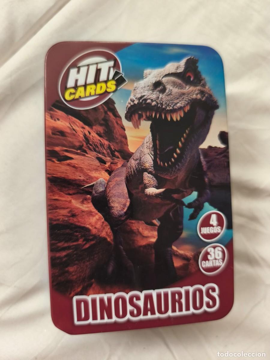 Juguetes antiguos y juegos de colecci&oacute;n: Juego educativo de cartas Hit Cards Dinosaurios de la marca Imagiland.