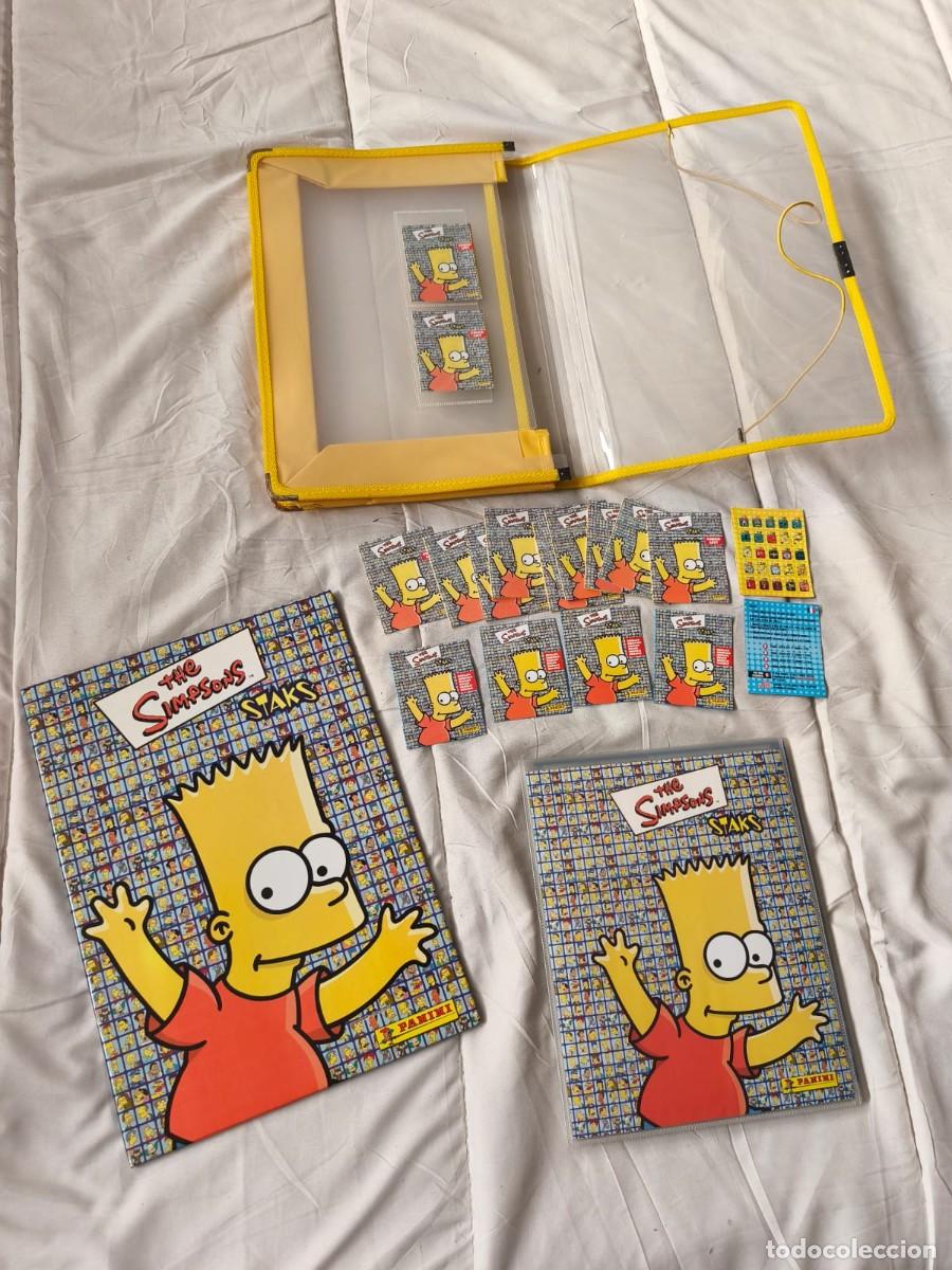 Juguetes antiguos y juegos de colecci&oacute;n: Lote coleccionable de The Simpsons Staks. Pannini 2002.
