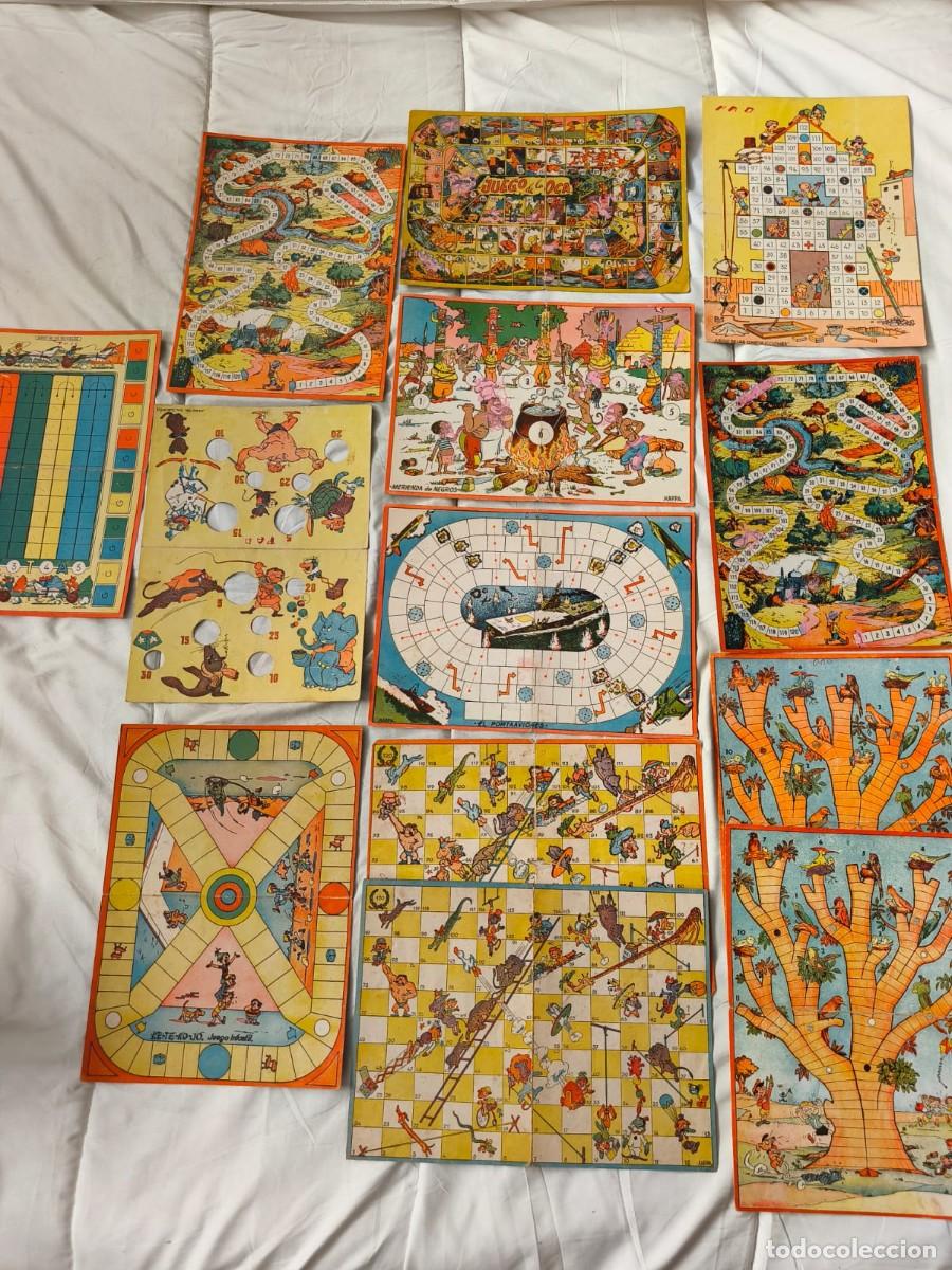 Juguetes antiguos y juegos de colecci&oacute;n: Colecci&oacute;n de tableros de cart&oacute;n de Juegos Reunidos Geyper. 1950/60