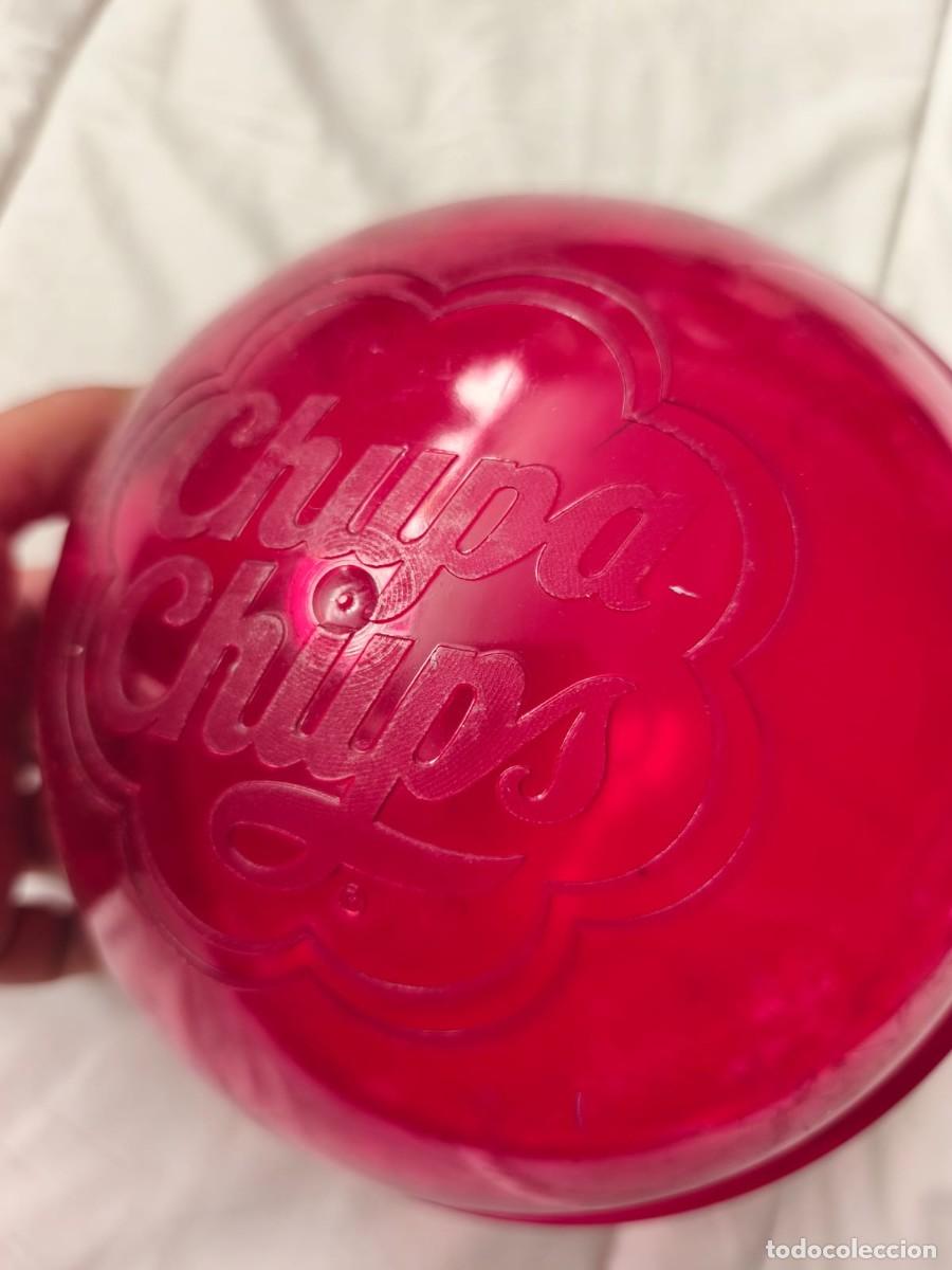 Juguetes antiguos y juegos de colecci&oacute;n: Chupa Chups gigante, esfera pl&aacute;stica vintage de tienda . ic&oacute;nico contenedor promocional