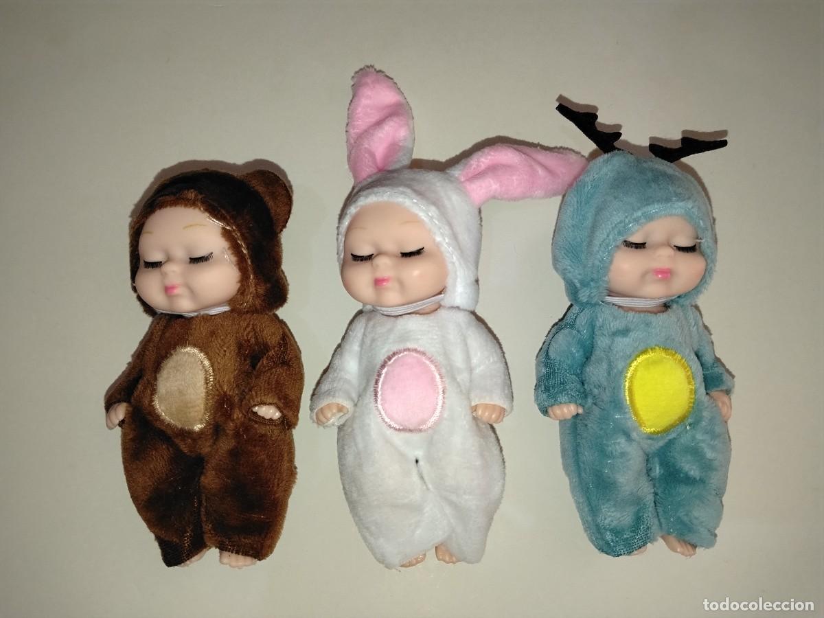 Jouets Anciens et Jeux de collection: 3 MINI BEB&Eacute;S REBORN DE FIOTHA,CON DIFERENTES DISFRACES.
