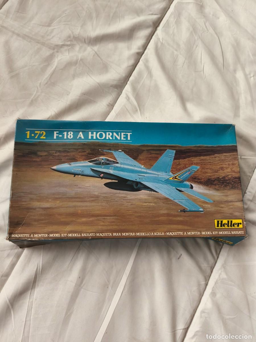 Juguetes antiguos y juegos de colecci&oacute;n: maqueta de pl&aacute;stico para montar del avi&oacute;n de combate F-18 A Hornet